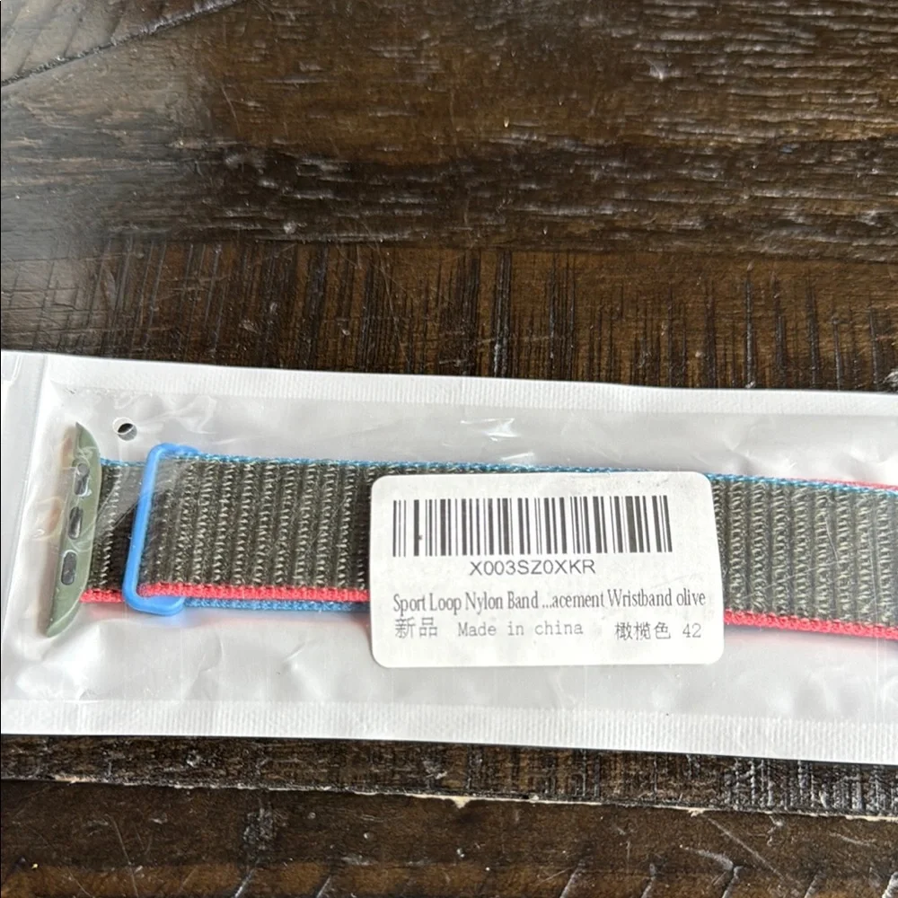 Red and Blue Sporty Nylon Wristband